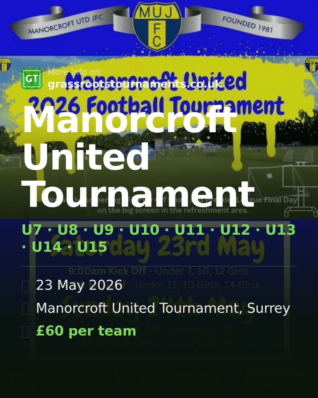Manorcroft United Tournament — social preview
