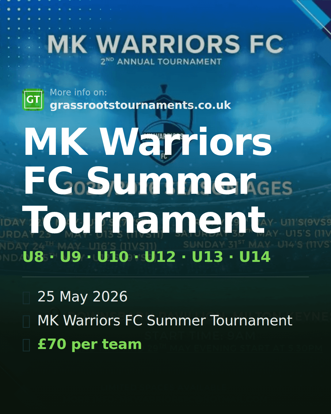 MK Warriors FC Summer Tournament — social preview