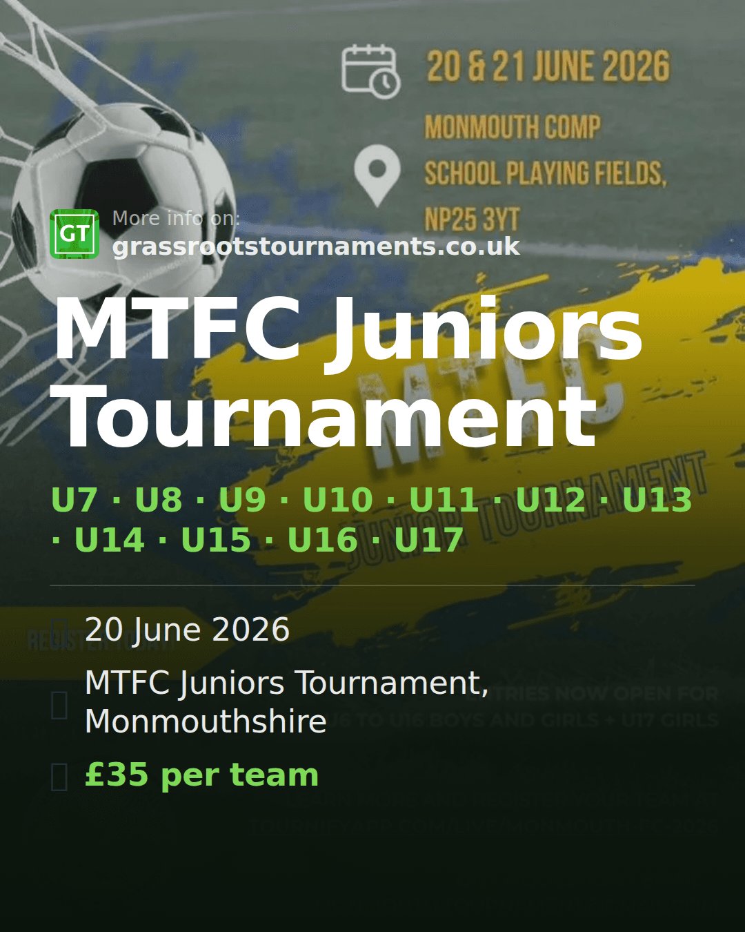 MTFC Juniors Tournament — social preview