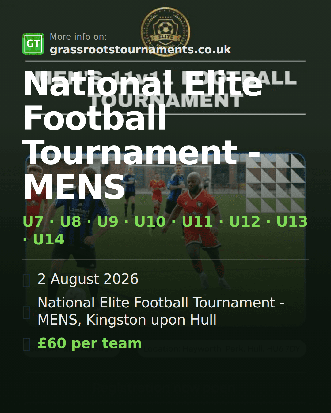National Elite Football Tournament - MENS — social preview
