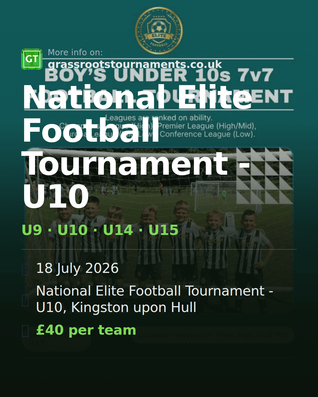 National Elite Football Tournament - U10 — social preview