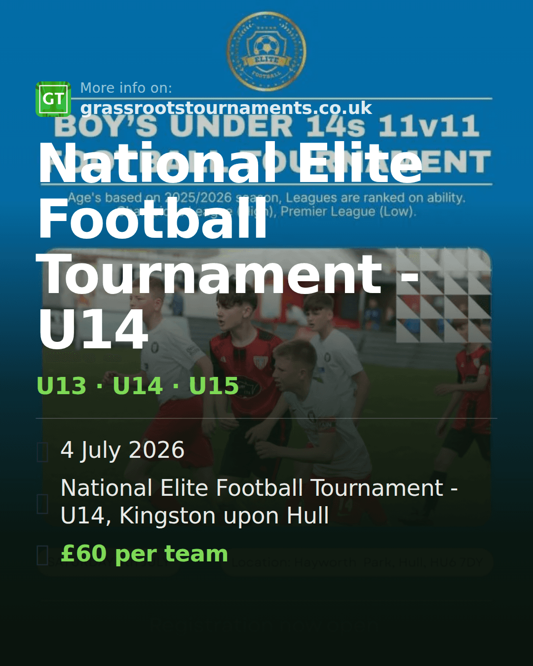 National Elite Football Tournament - U14 — social preview