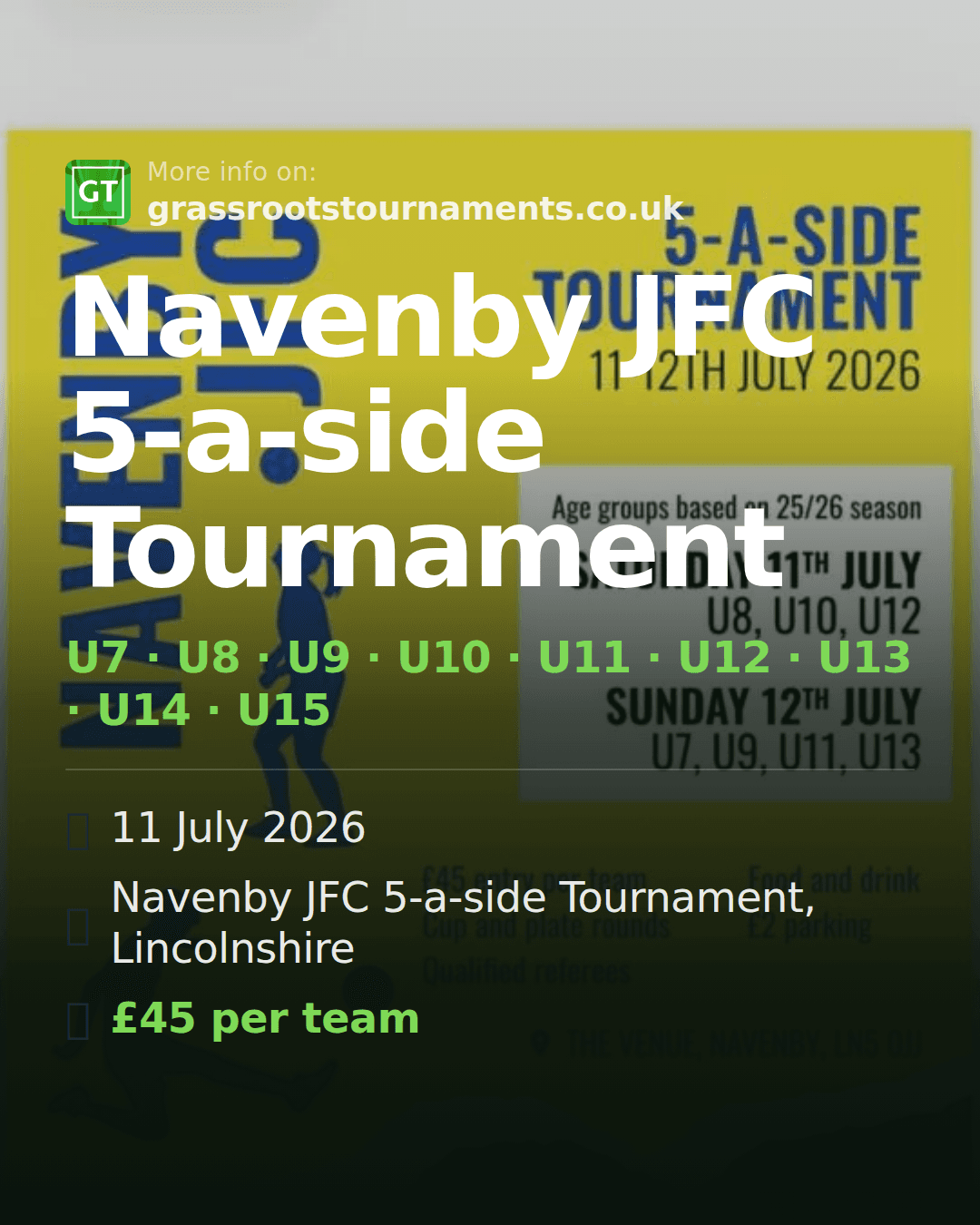 Navenby JFC 5-a-side Tournament — social preview