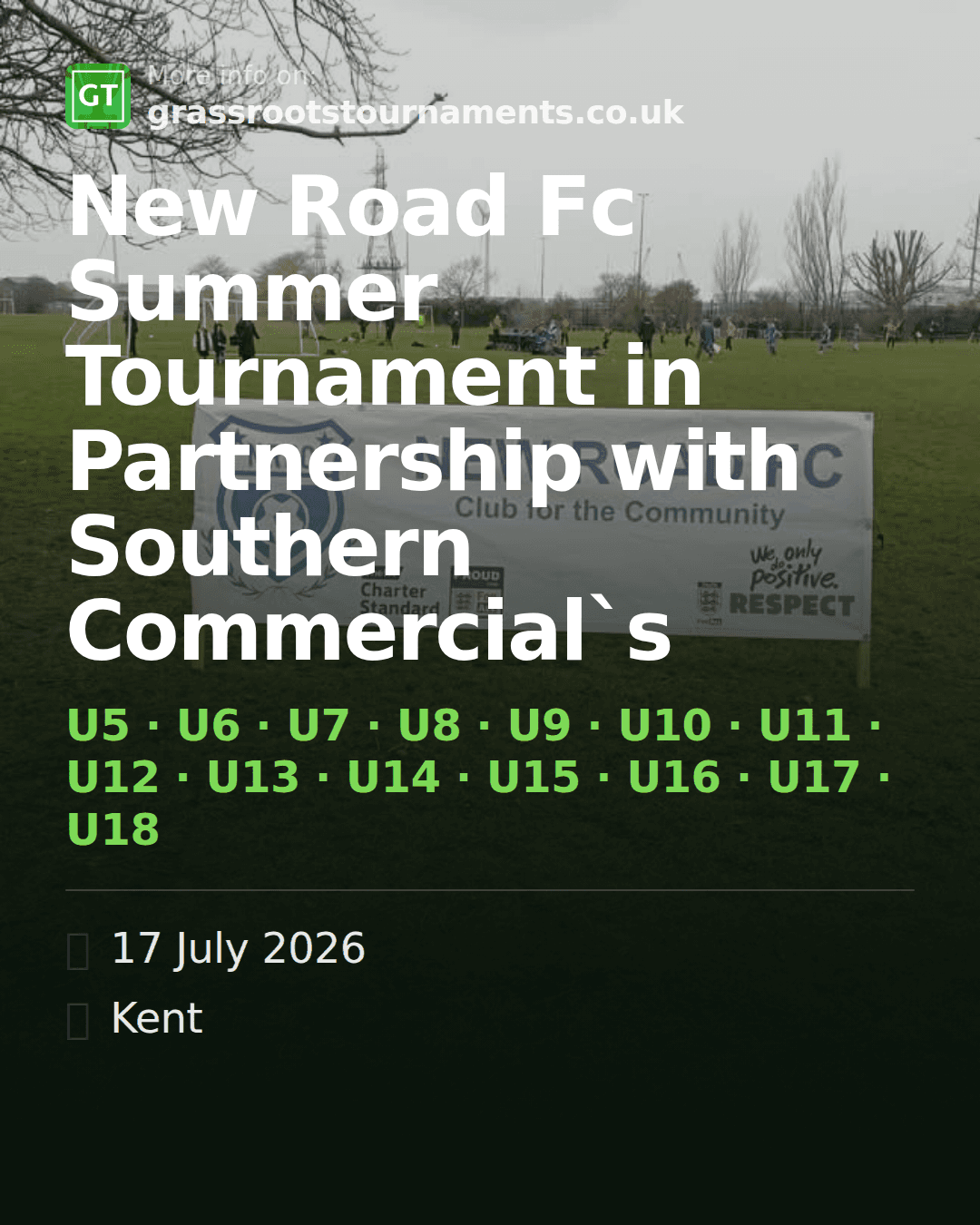 New Road Fc Summer Tournament in Partnership with Southern Commercial`s — social preview