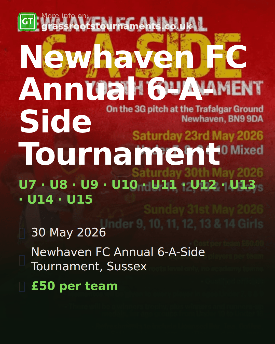 Newhaven FC Annual 6-A-Side Tournament — social preview