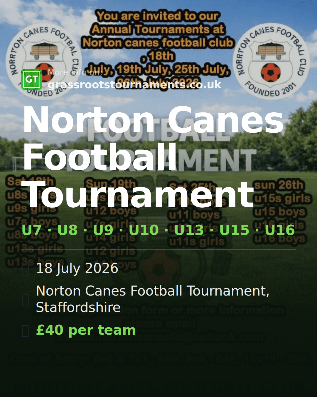 Norton Canes Football Tournament — social preview