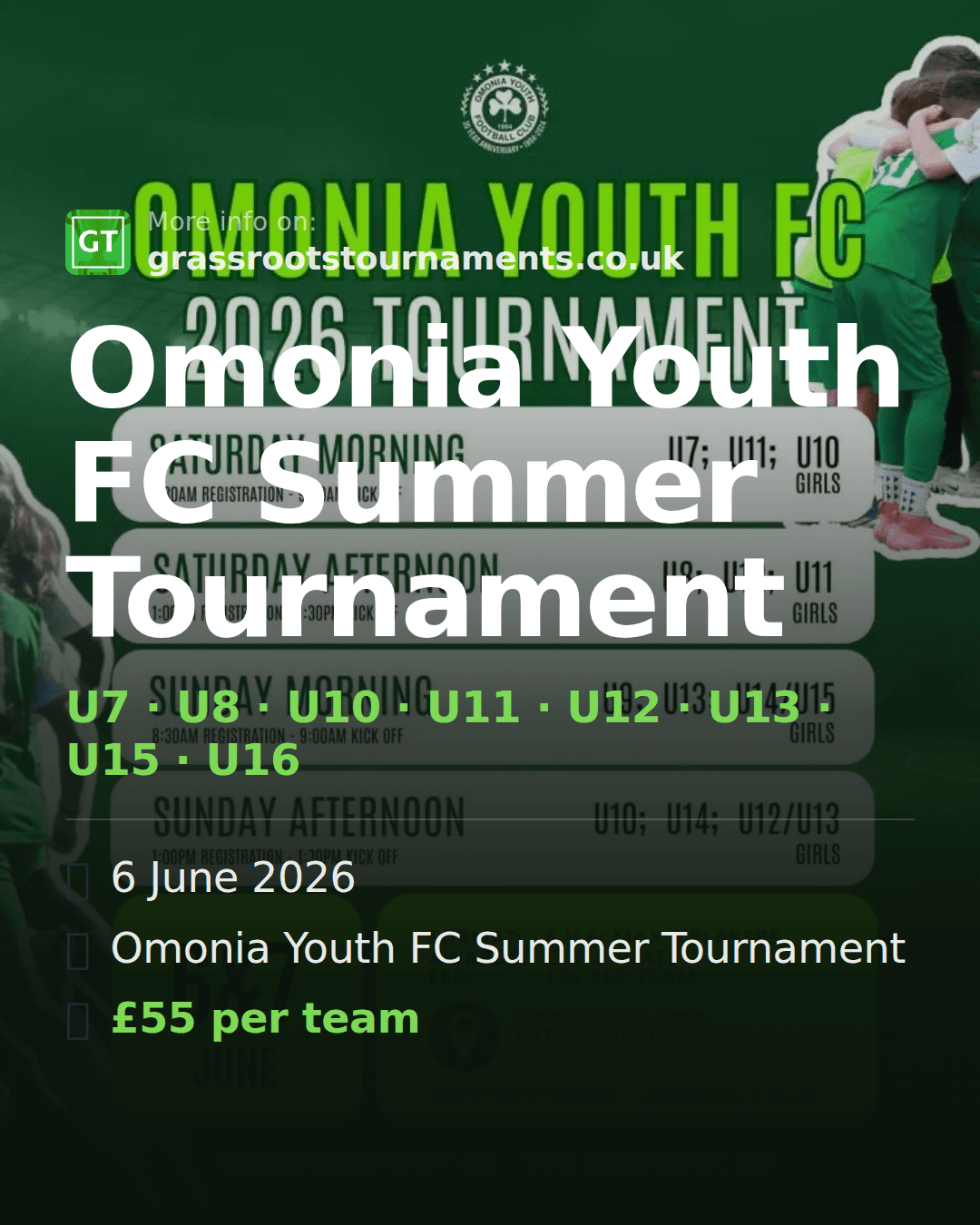 Omonia Youth FC Summer Tournament — social preview