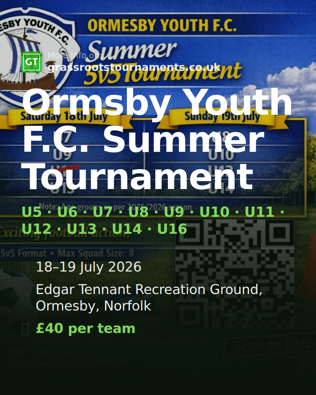Ormsby Youth F.C. Summer Tournament — social preview