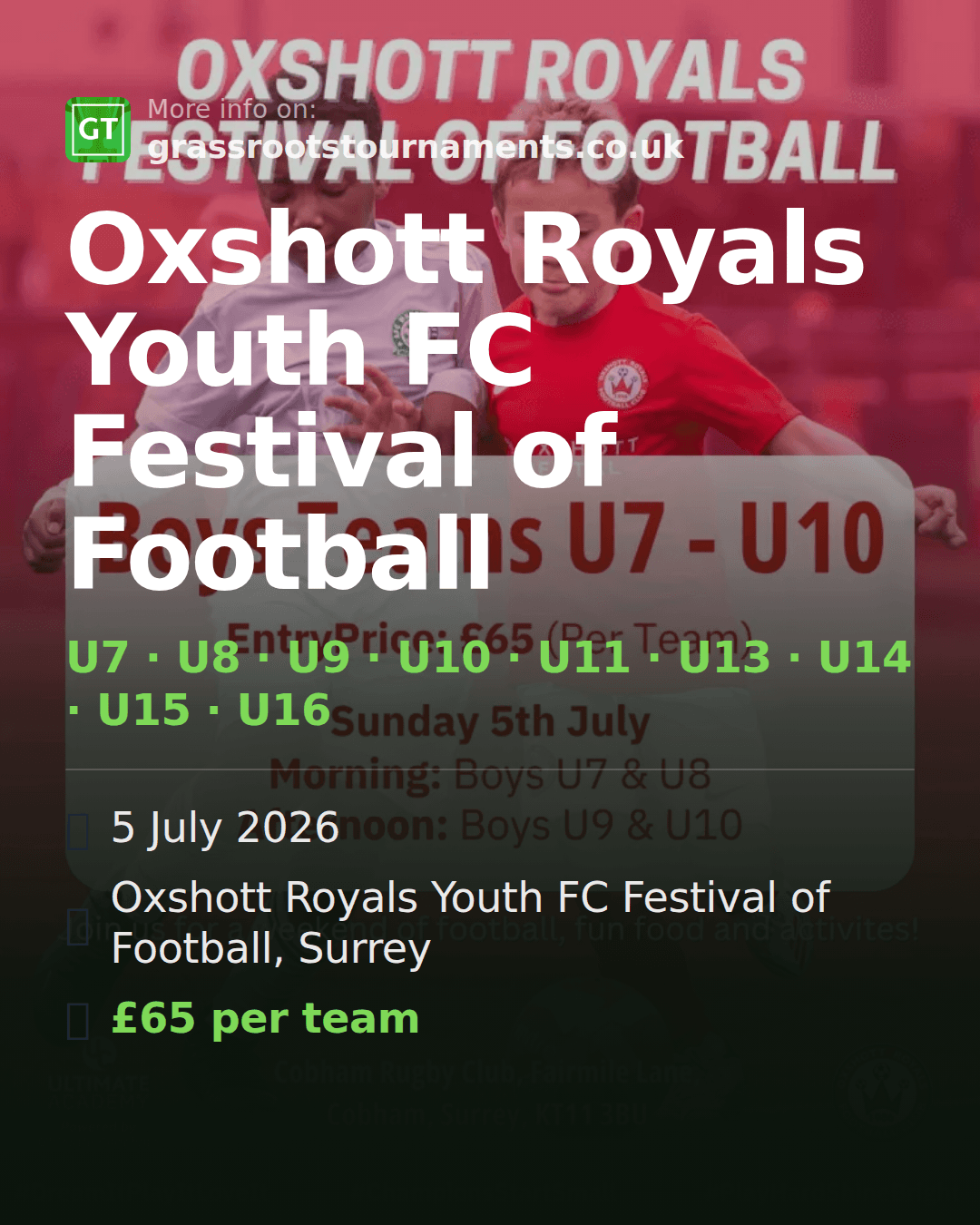 Oxshott Royals Youth FC Festival of Football — social preview