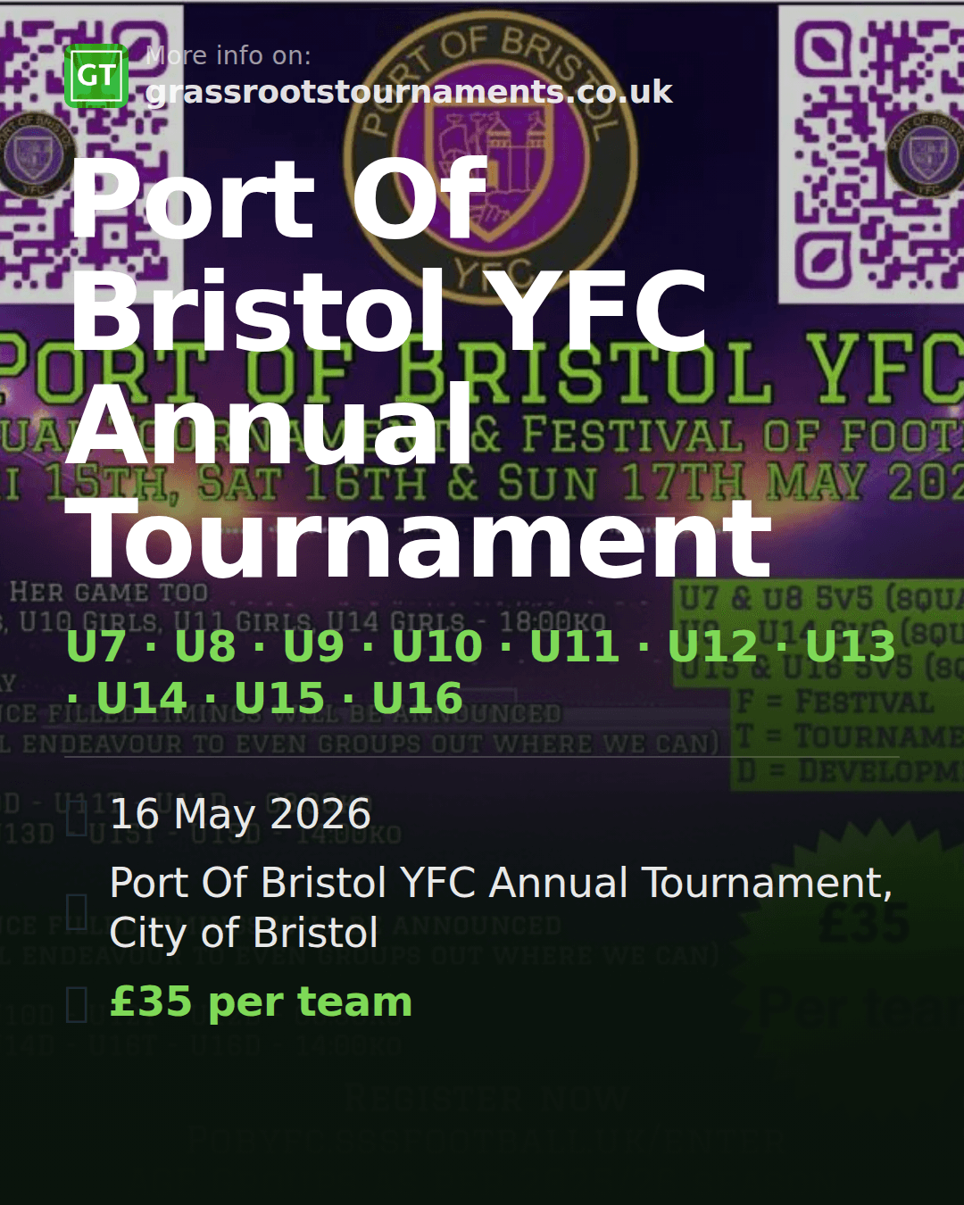 Port Of Bristol YFC Annual Tournament — social preview