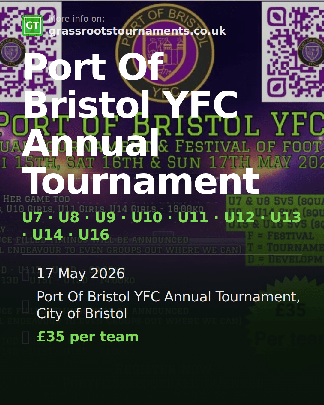 Port Of Bristol YFC Annual Tournament — social preview