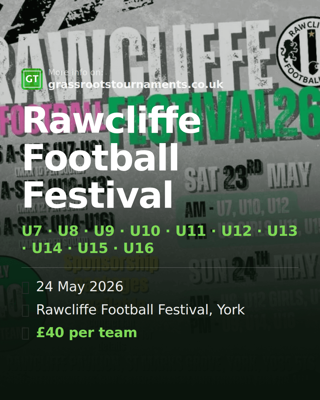 Rawcliffe Football Festival — social preview