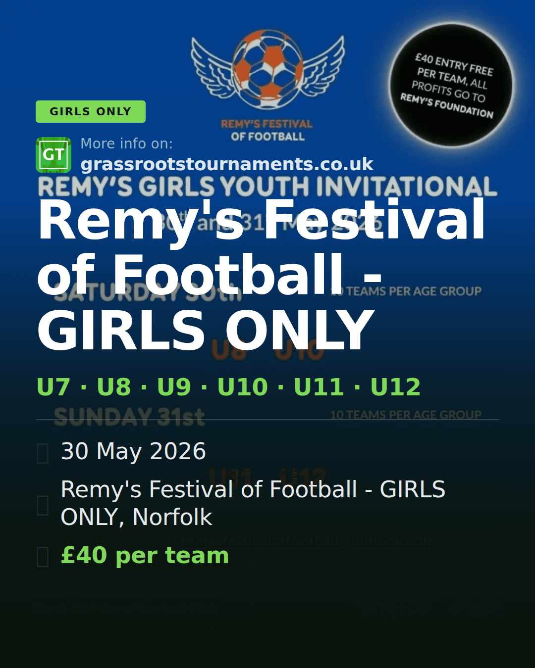 Remy's Festival of Football - GIRLS ONLY — social preview