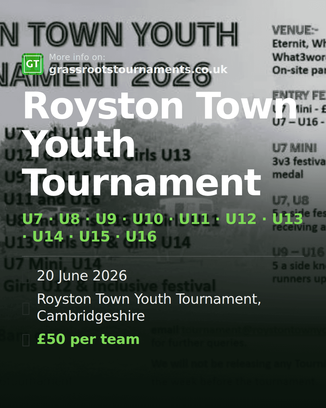Royston Town Youth Tournament — social preview