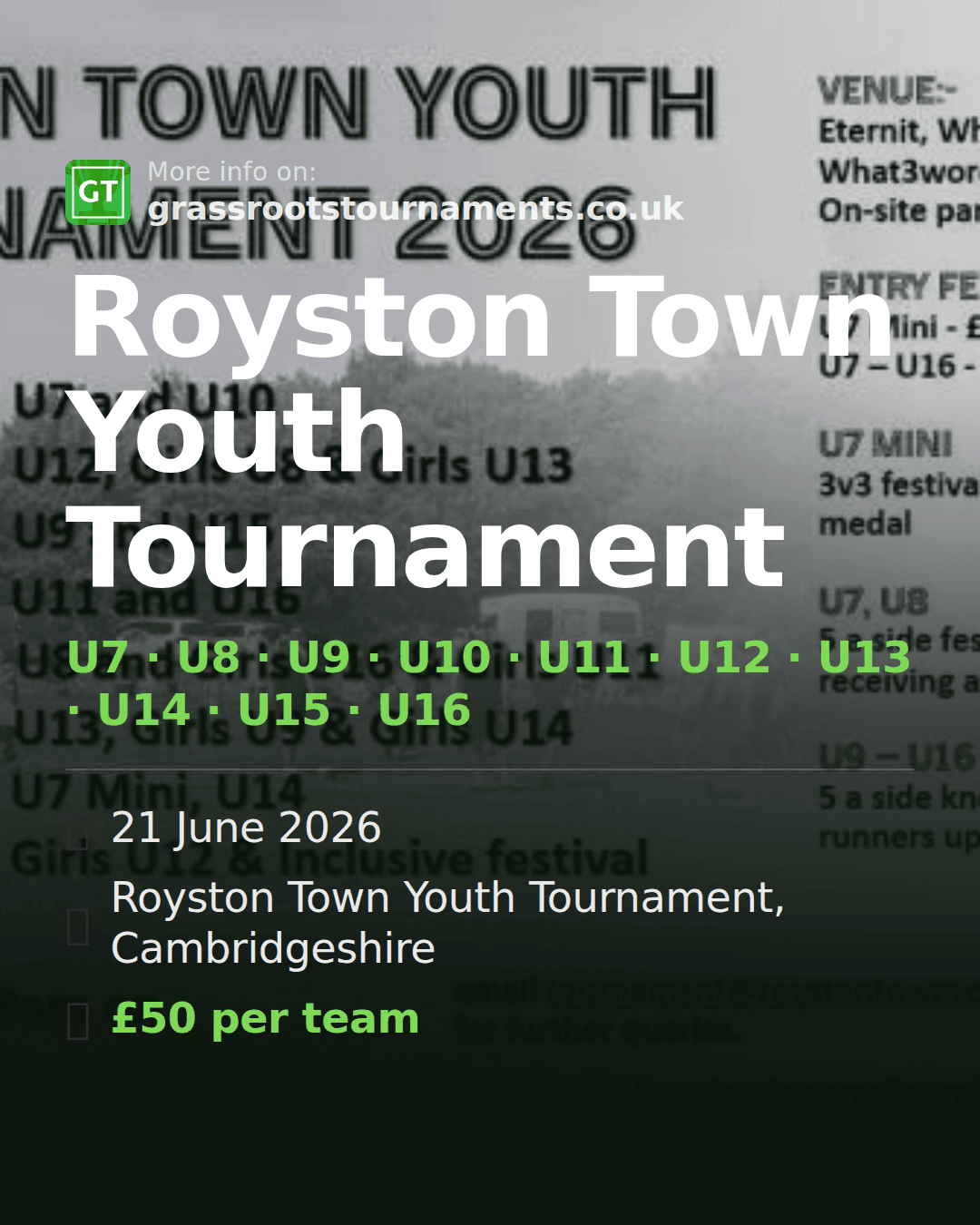 Royston Town Youth Tournament — social preview