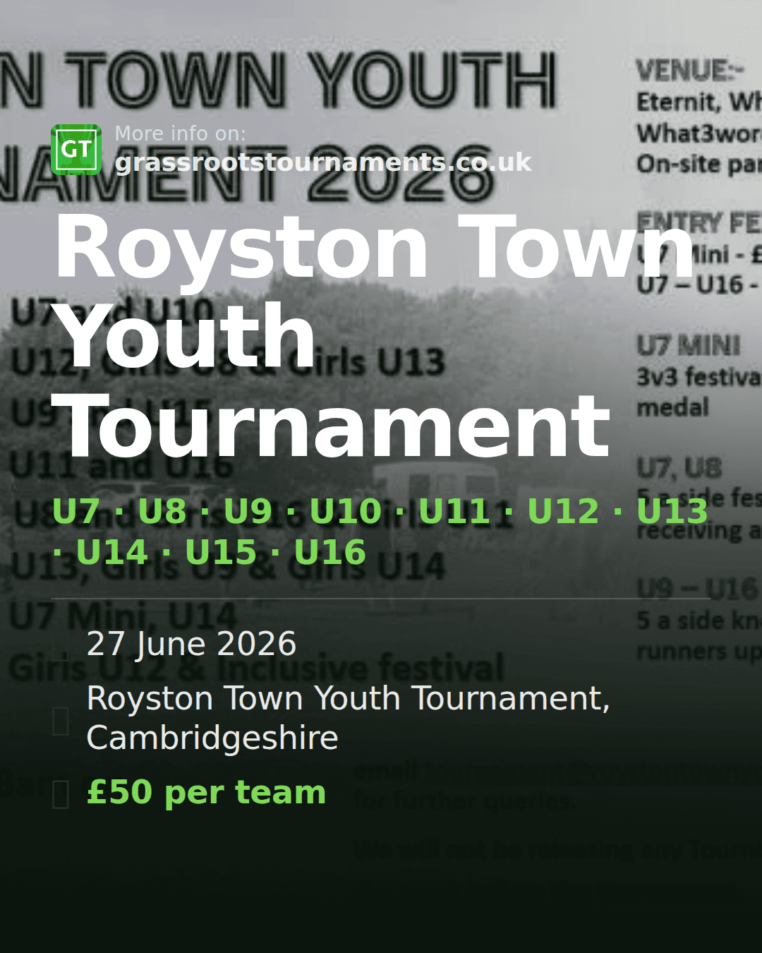 Royston Town Youth Tournament — social preview