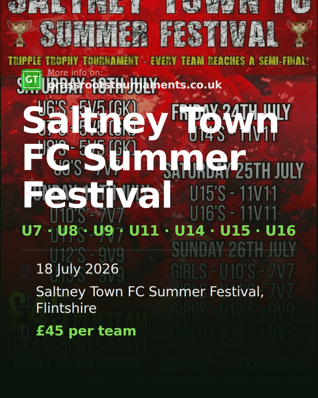 Saltney Town FC Summer Festival — social preview