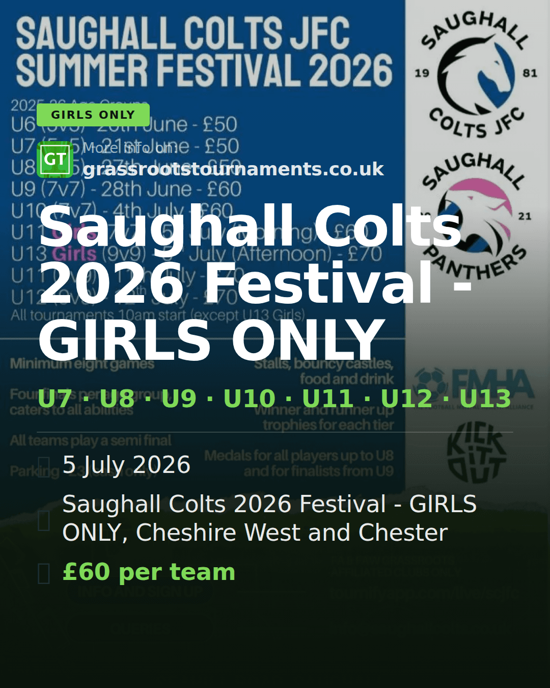 Saughall Colts 2026 Festival - GIRLS ONLY — social preview