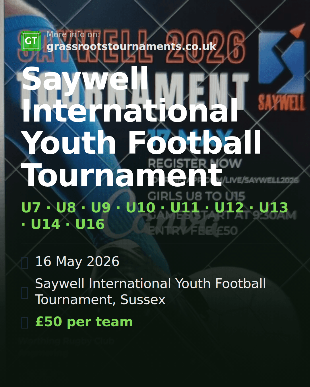 Saywell International Youth Football Tournament — social preview