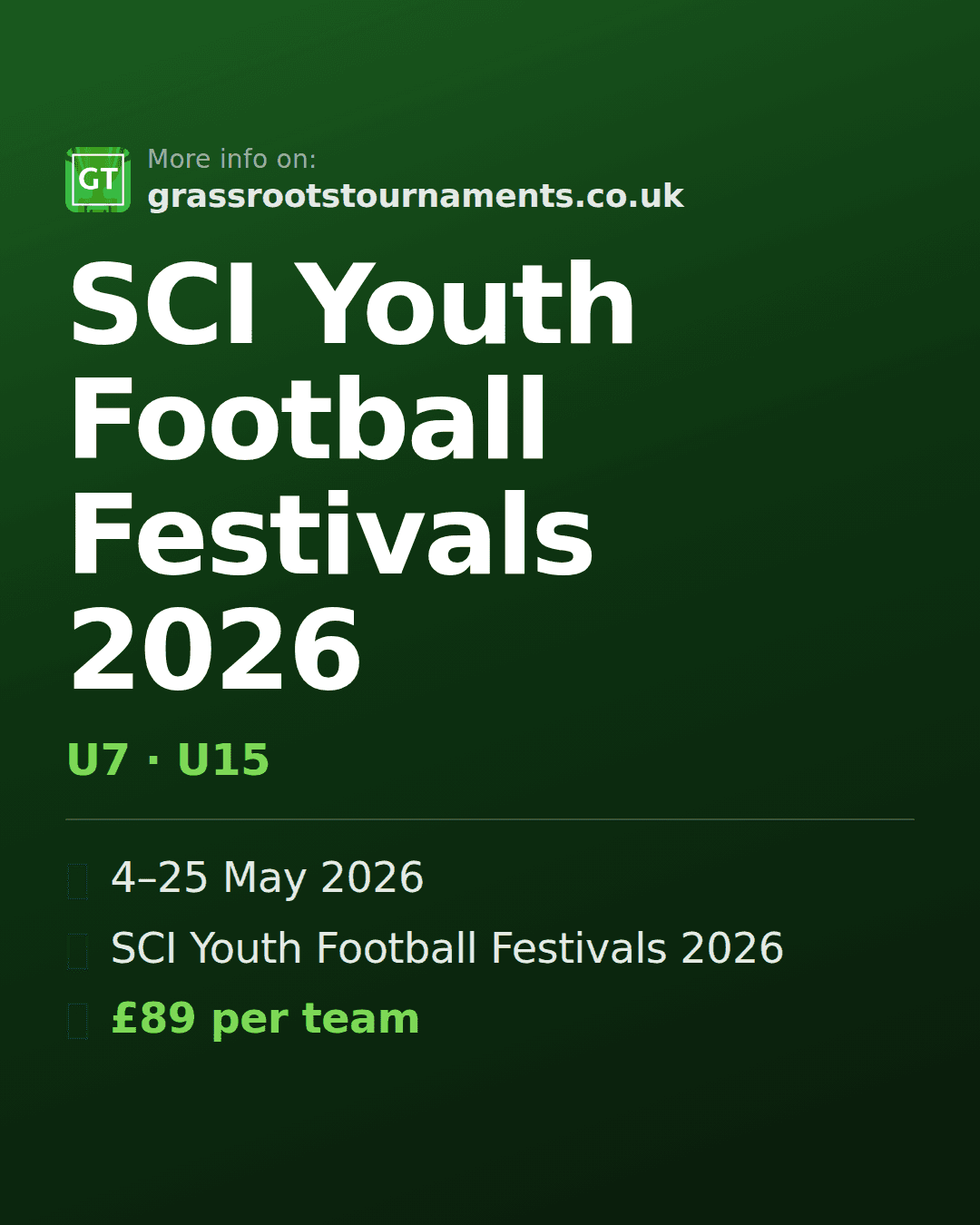 SCI Youth Football Festivals 2027 — social preview