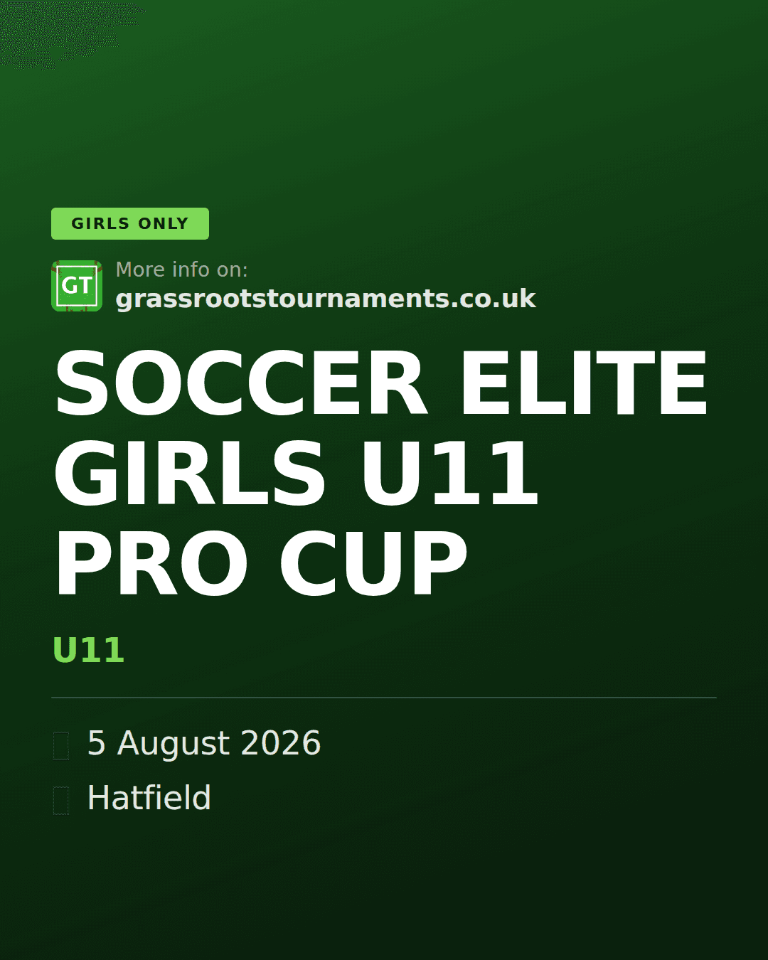 SOCCER ELITE GIRLS U11 PRO CUP — social preview