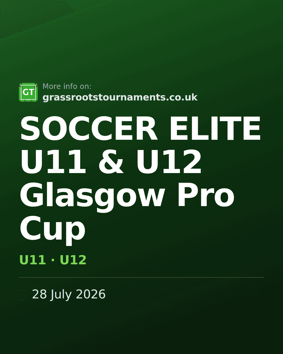 SOCCER ELITE U11 & U12 Glasgow Pro Cup — social preview