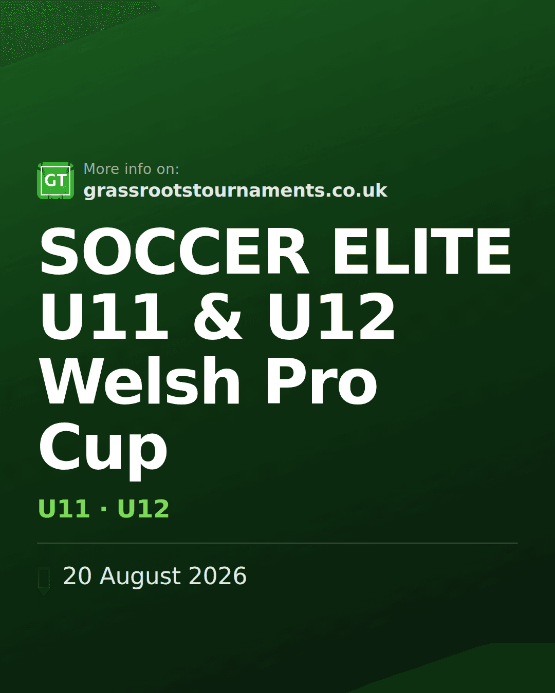 SOCCER ELITE U11 & U12 Welsh Pro Cup — social preview