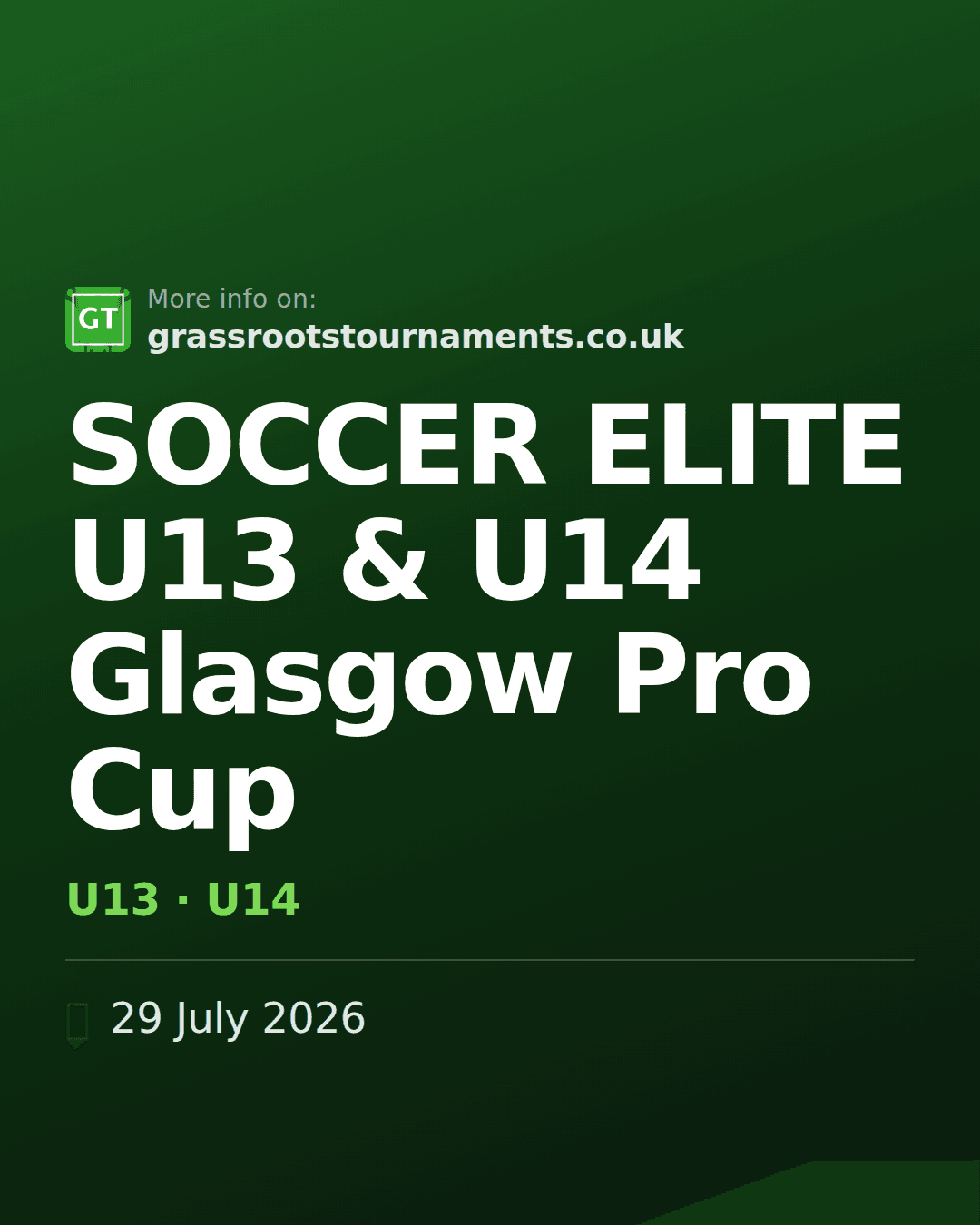 SOCCER ELITE U13 & U14 Glasgow Pro Cup — social preview
