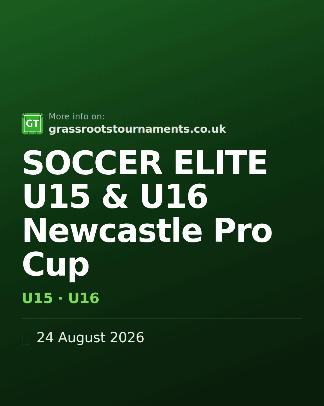 SOCCER ELITE U15 & U16 Newcastle Pro Cup — social preview