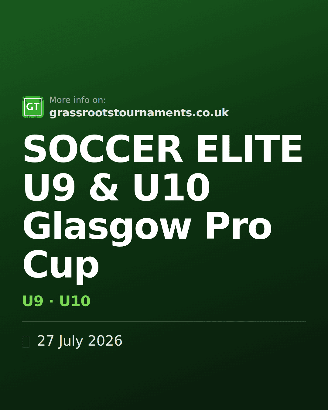 SOCCER ELITE U9 & U10 Glasgow Pro Cup — social preview