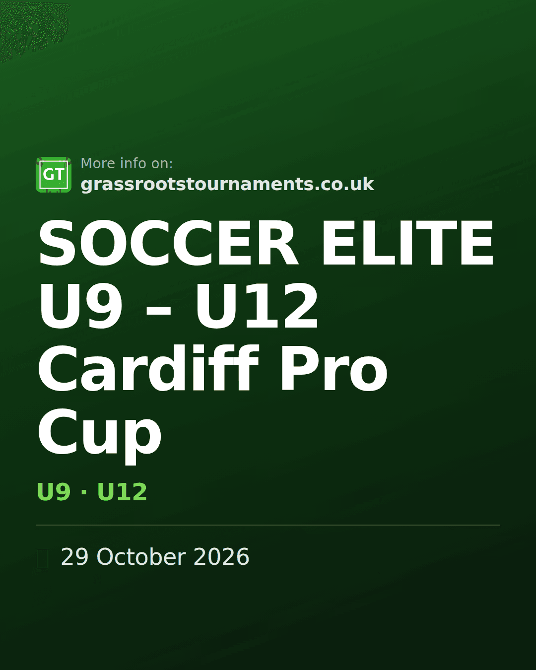 SOCCER ELITE U9 – U12 Cardiff Pro Cup — social preview