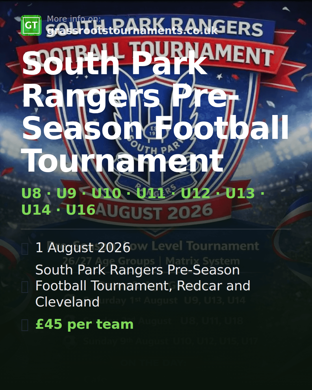 South Park Rangers Pre-Season Football Tournament — social preview