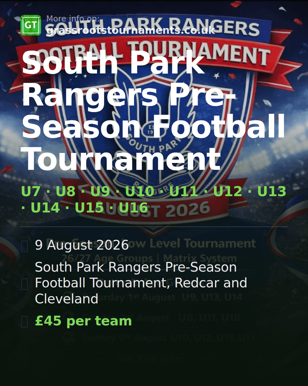 South Park Rangers Pre-Season Football Tournament — social preview