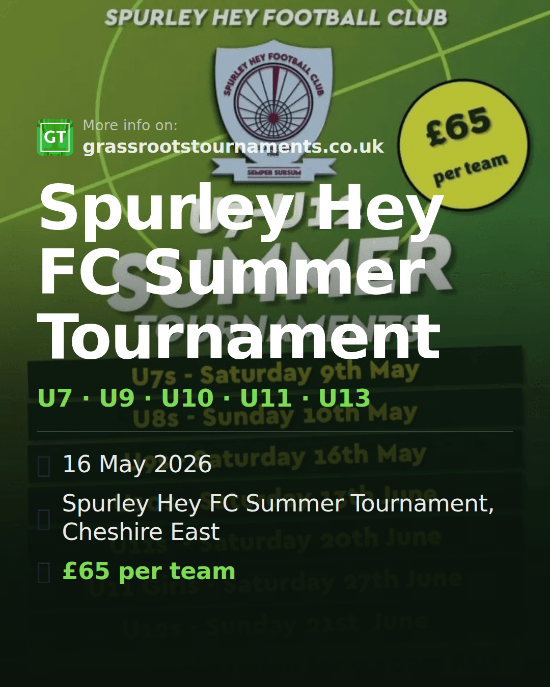 Spurley Hey FC Summer Tournament — social preview