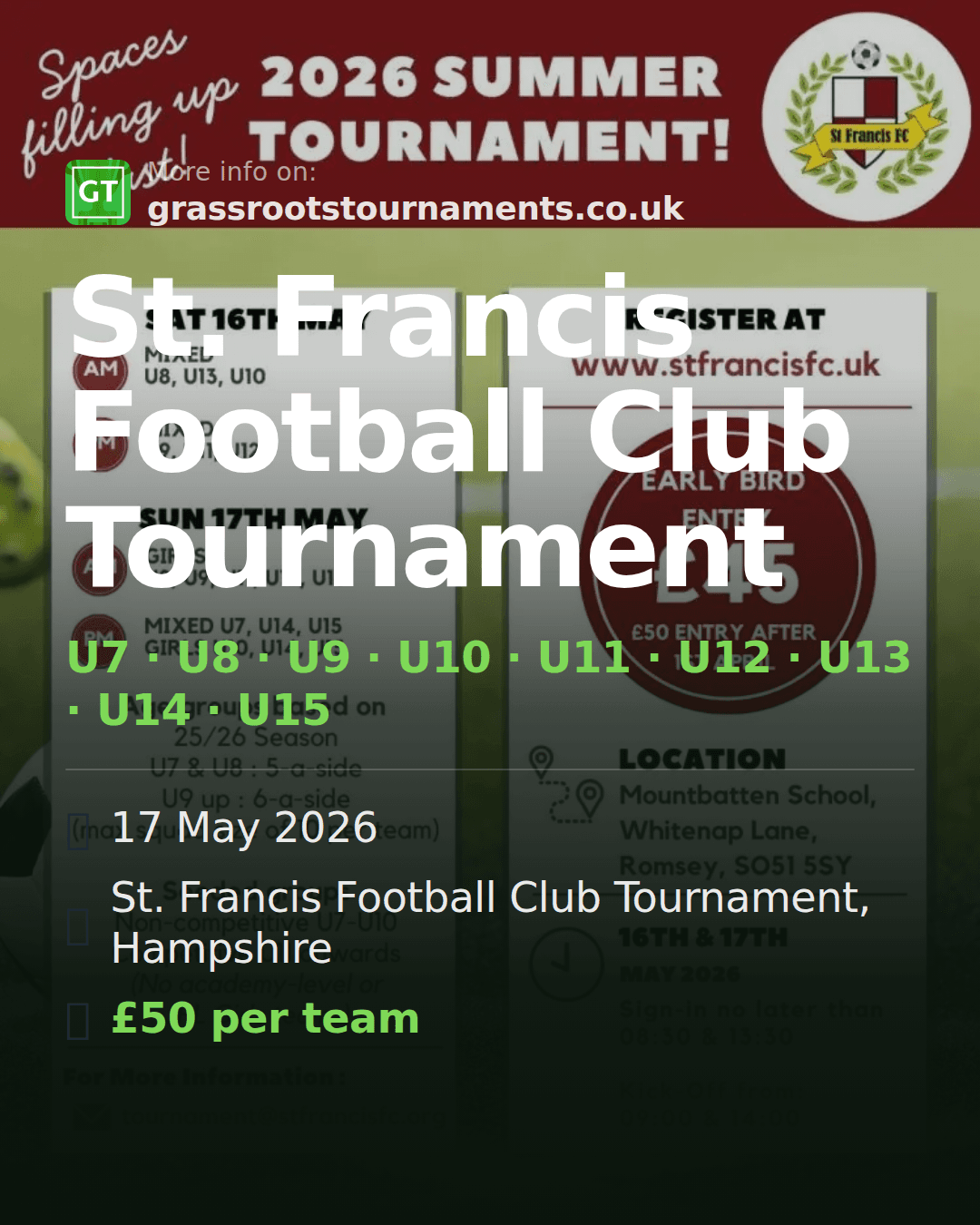 St. Francis Football Club Tournament — social preview