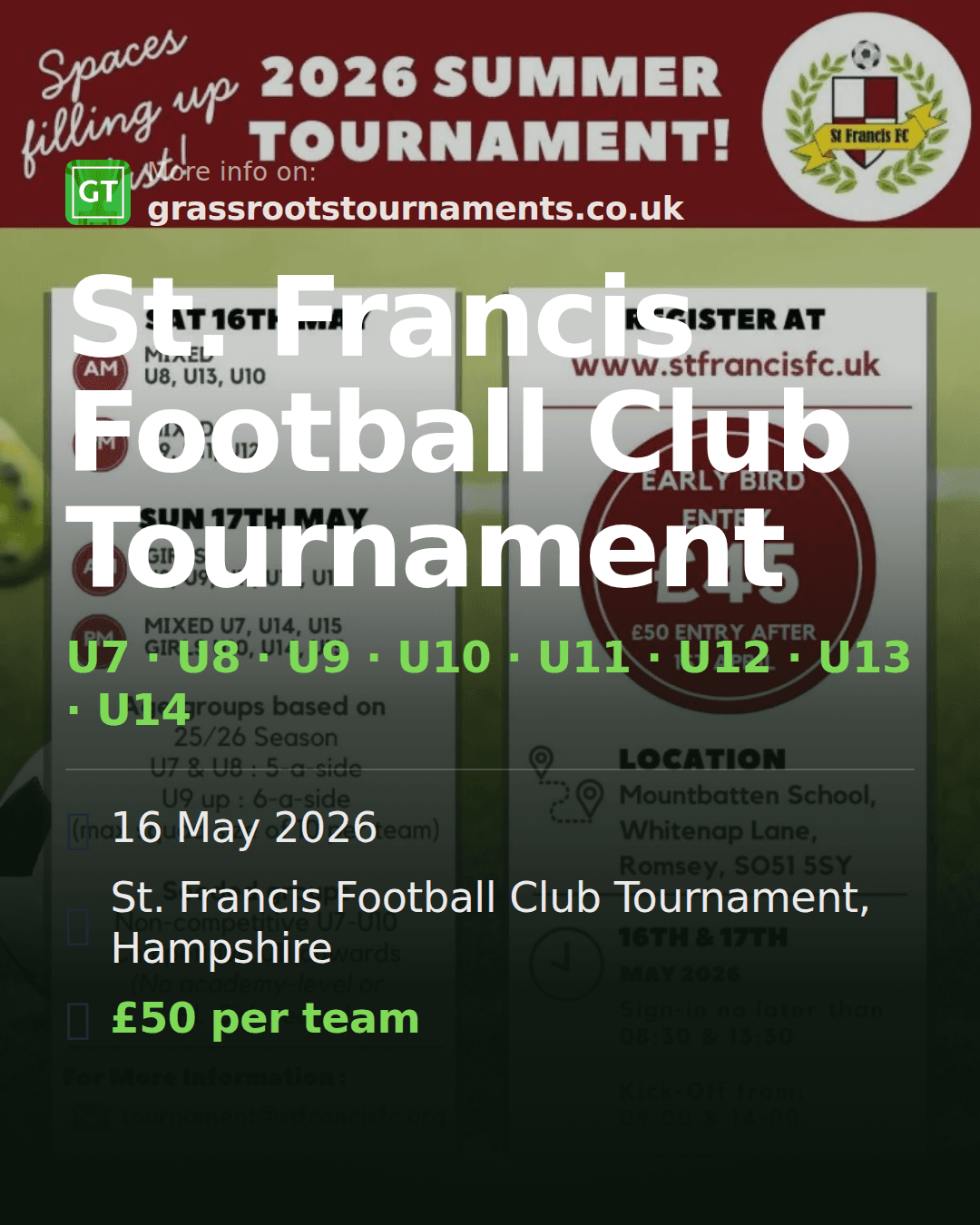 St. Francis Football Club Tournament — social preview