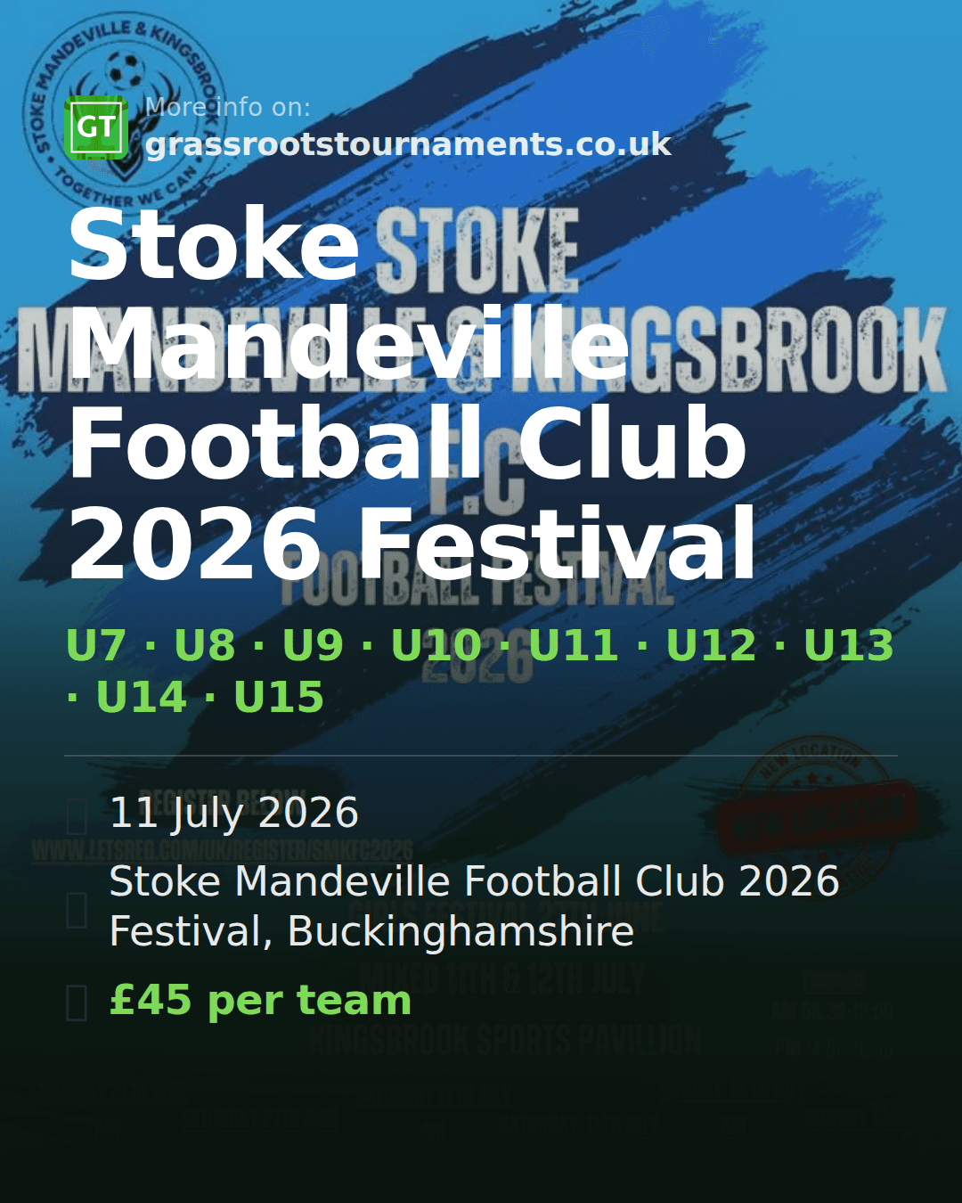 Stoke Mandeville Football Club 2026 Festival — social preview