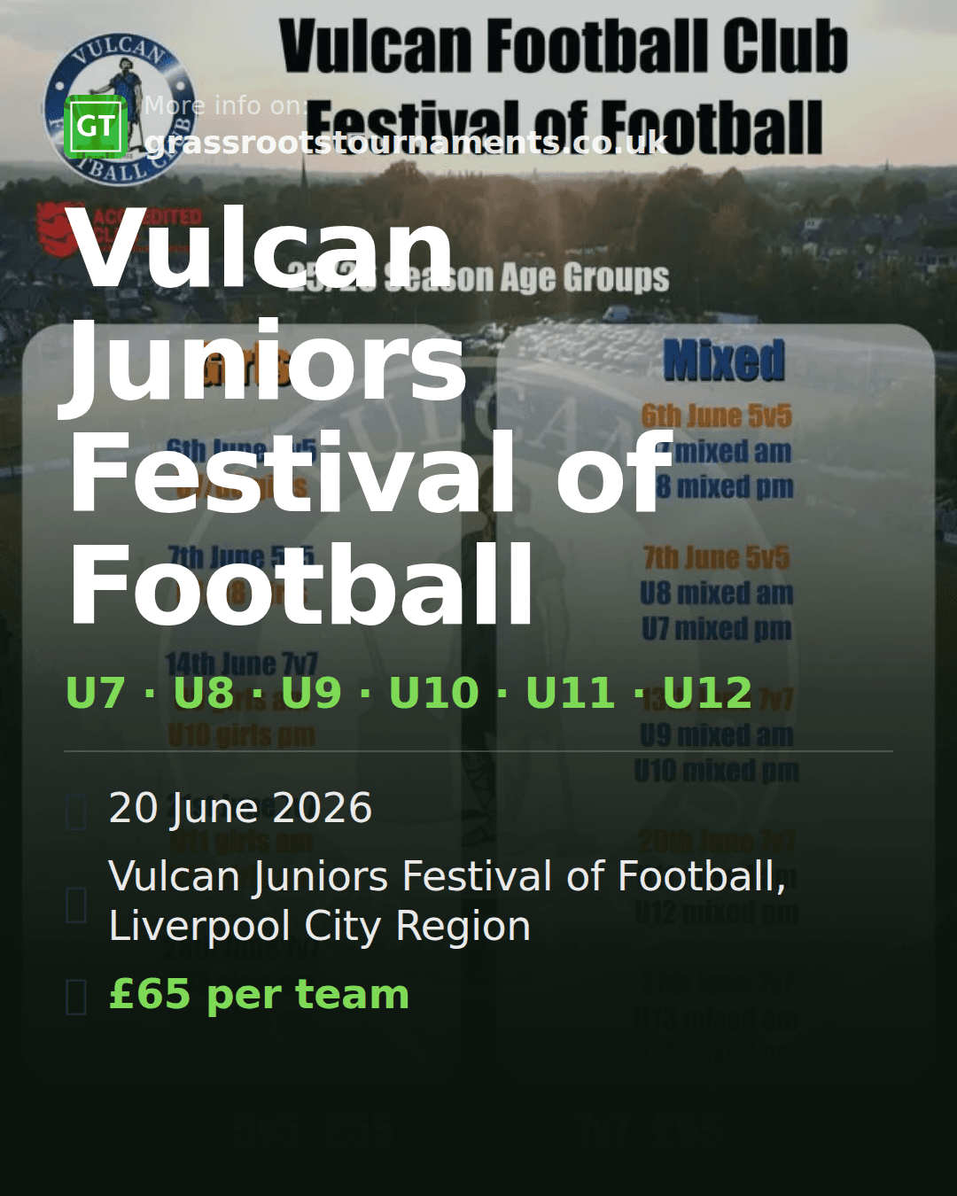 Vulcan Juniors Festival of Football — social preview