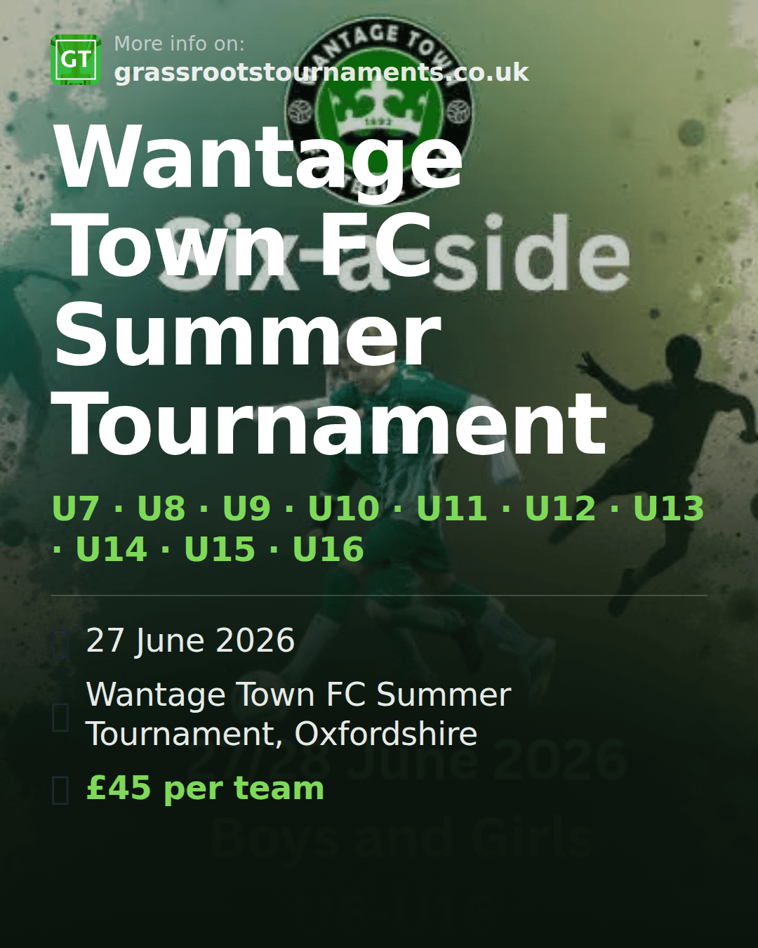 Wantage Town FC Summer Tournament — social preview