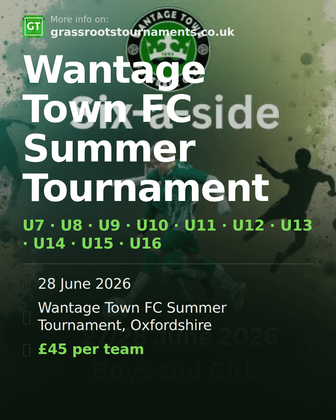 Wantage Town FC Summer Tournament — social preview