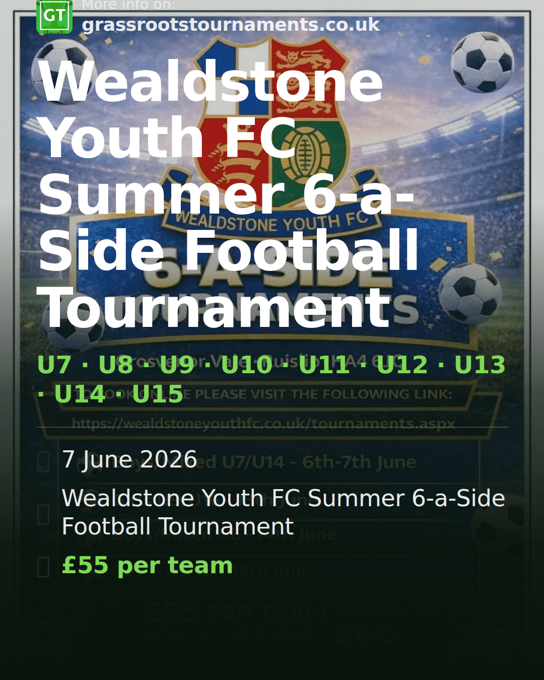 Wealdstone Youth FC Summer 6-a-Side Football Tournament — social preview