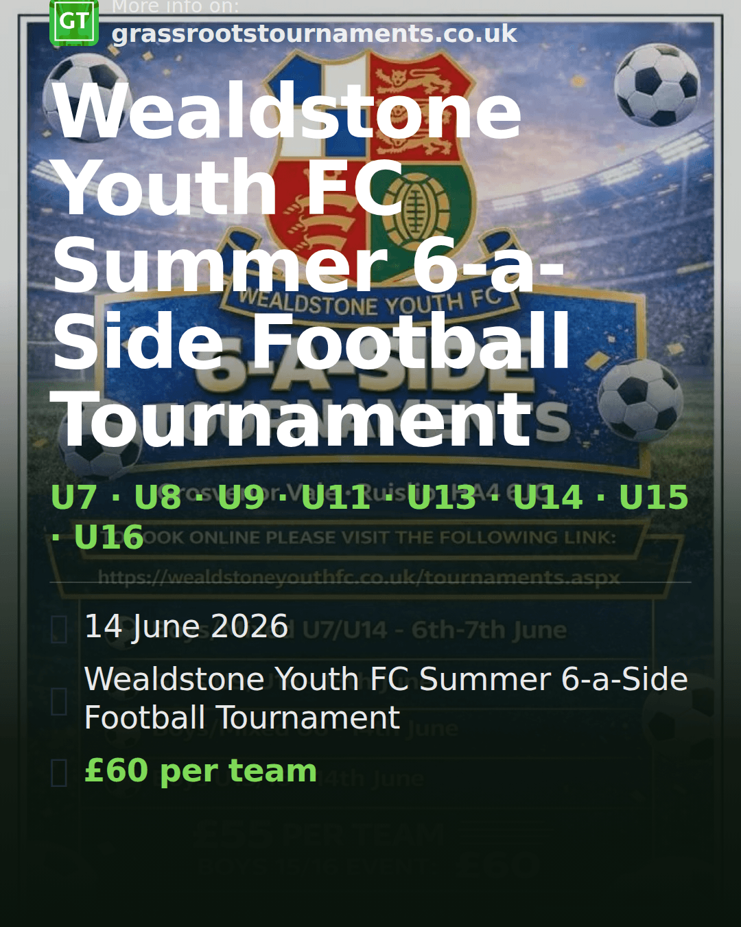 Wealdstone Youth FC Summer 6-a-Side Football Tournament — social preview