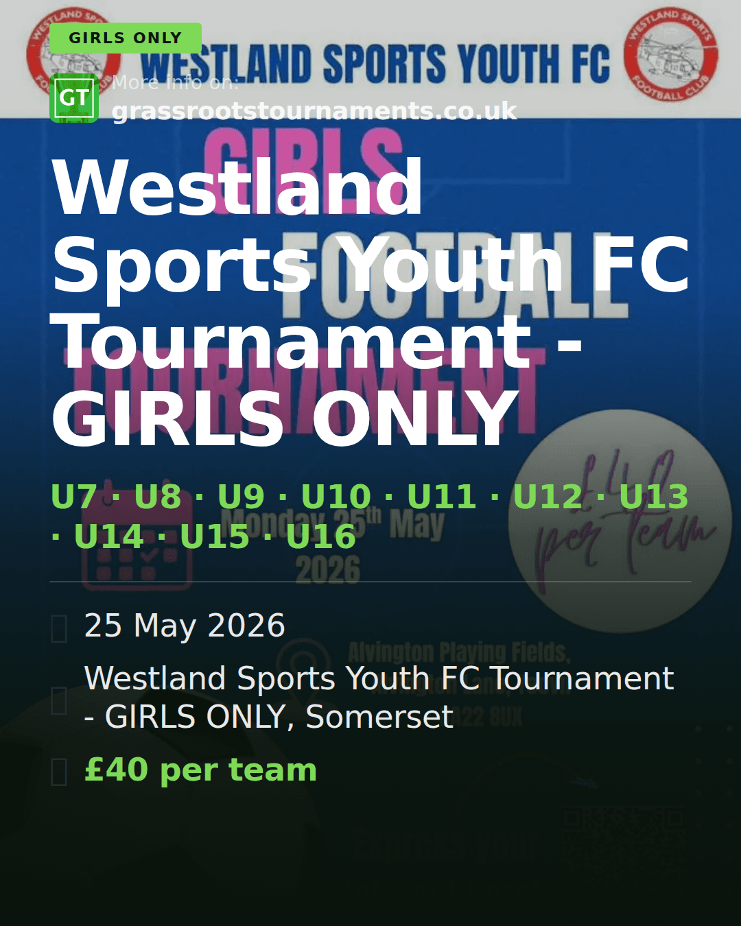 Westland Sports Youth FC Tournament - GIRLS ONLY — social preview