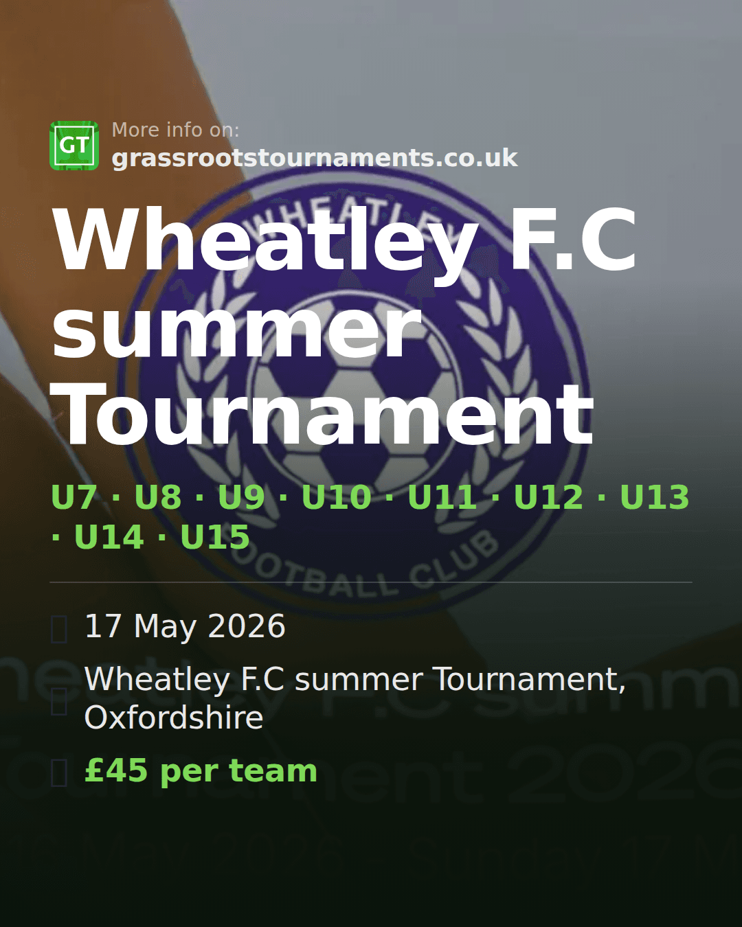 Wheatley F.C summer Tournament — social preview