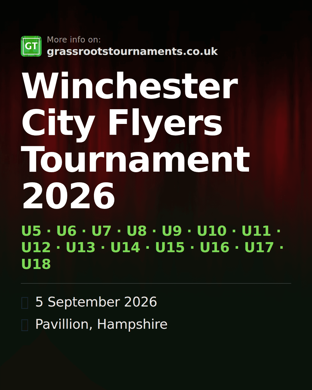 Winchester City Flyers Tournament 2026 — social preview
