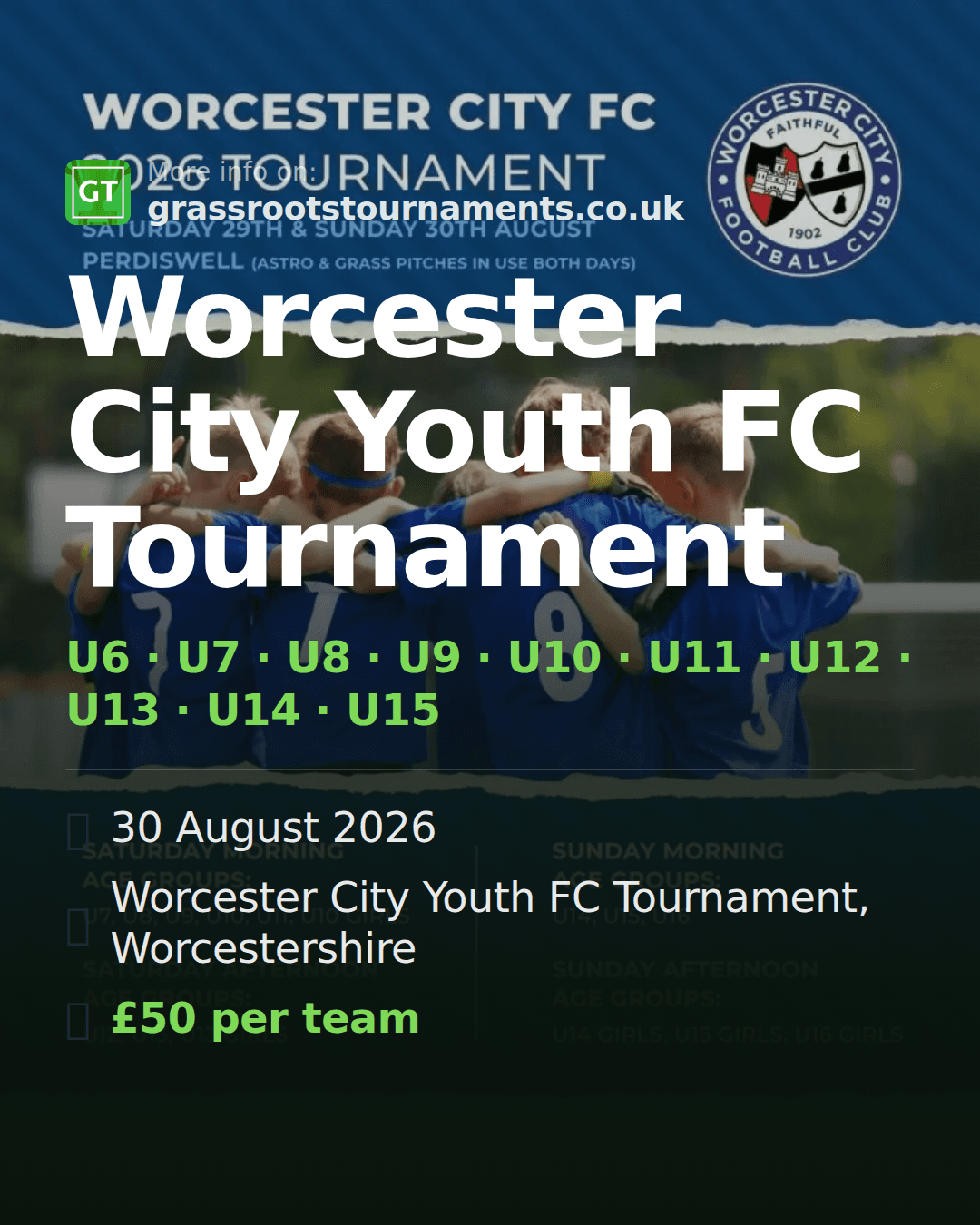Worcester City Youth FC Tournament — social preview