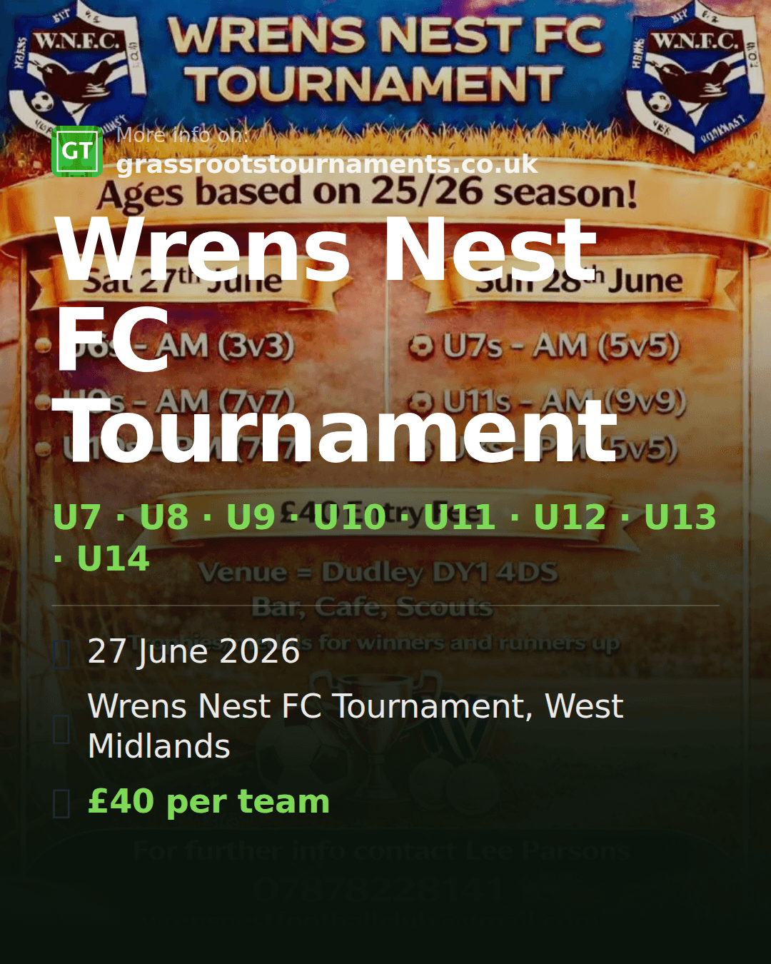Wrens Nest FC Tournament — social preview