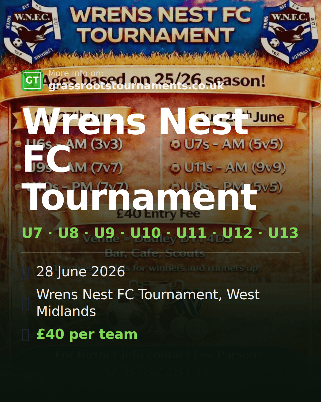 Wrens Nest FC Tournament — social preview
